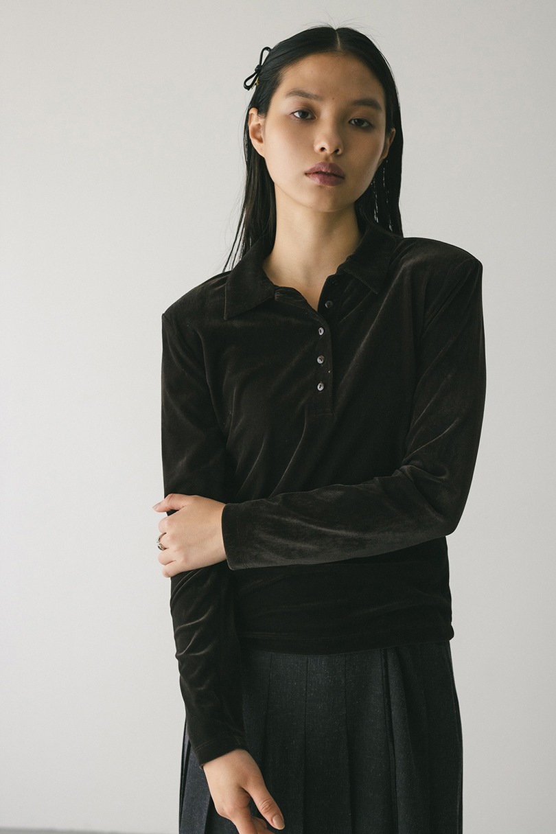 ベロアポロトップ 詳細画像 BRN 6