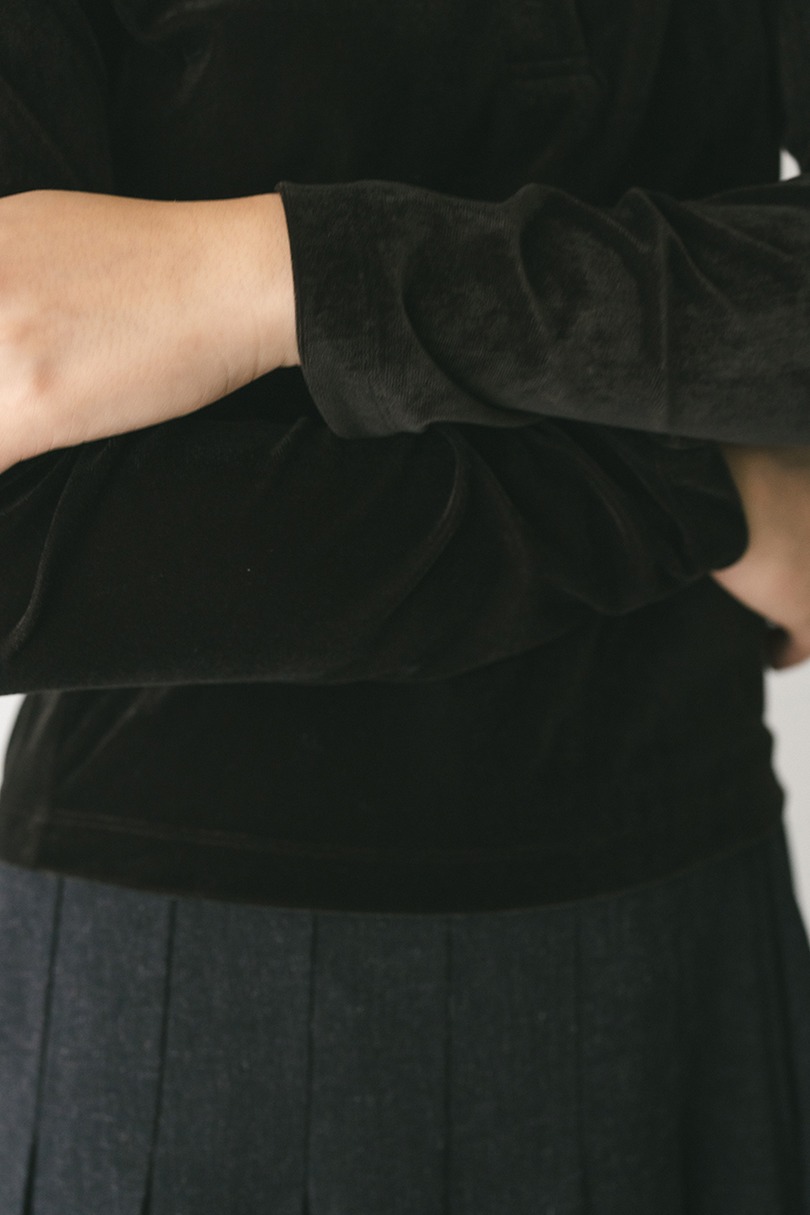 ベロアポロトップ 詳細画像 BRN 9