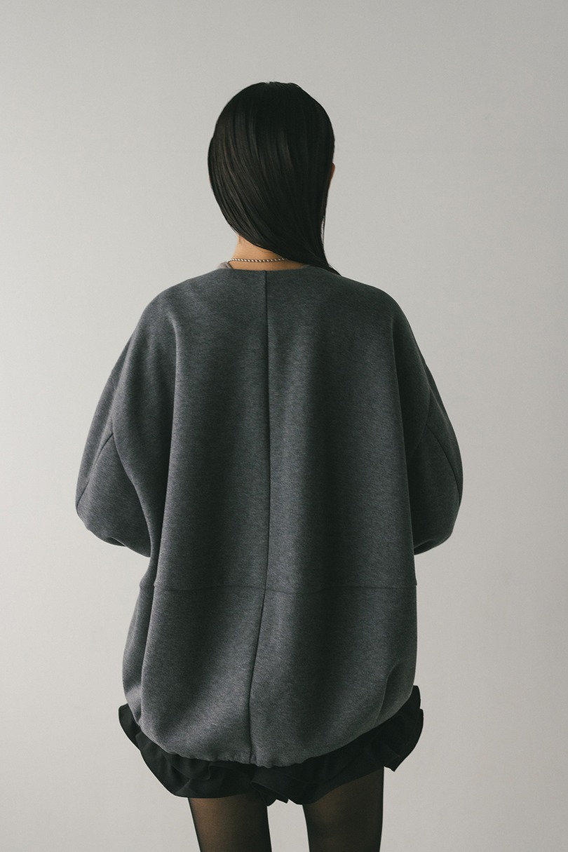 ボンディングノーカラーブルゾン 詳細画像 GRY 11