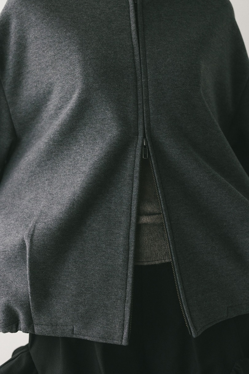 ボンディングノーカラーブルゾン 詳細画像 GRY 9