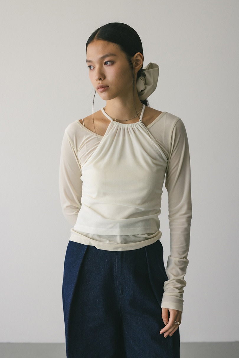 2ピースホルターベロアトップ 詳細画像 IVOY 2