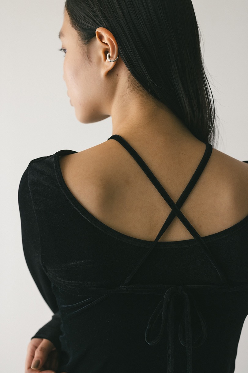 2ピースホルターベロアトップ 詳細画像 BLK 11