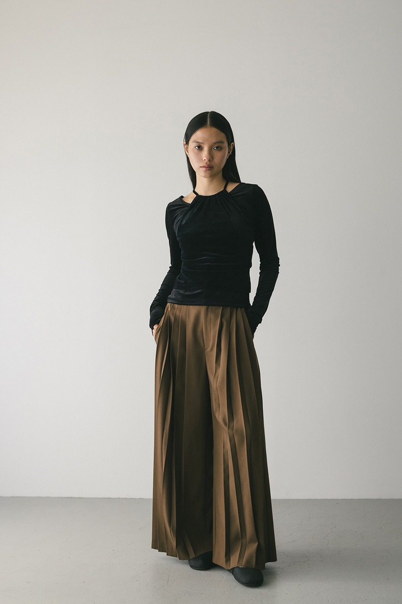 2ピースホルターベロアトップ 詳細画像 BLK 3