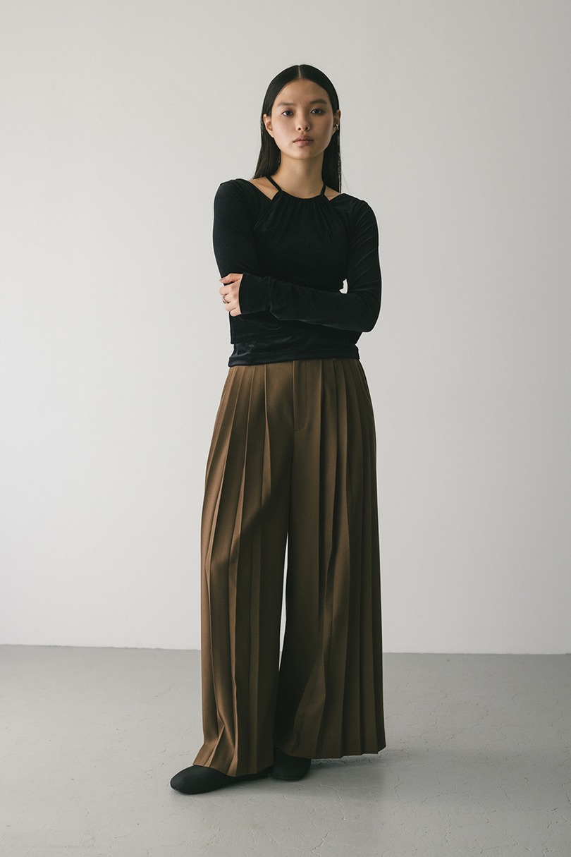 2ピースホルターベロアトップ 詳細画像 BLK 4