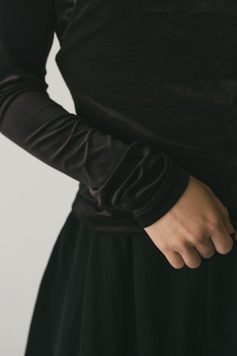 2ピースホルターベロアトップ 詳細画像 BRN 11