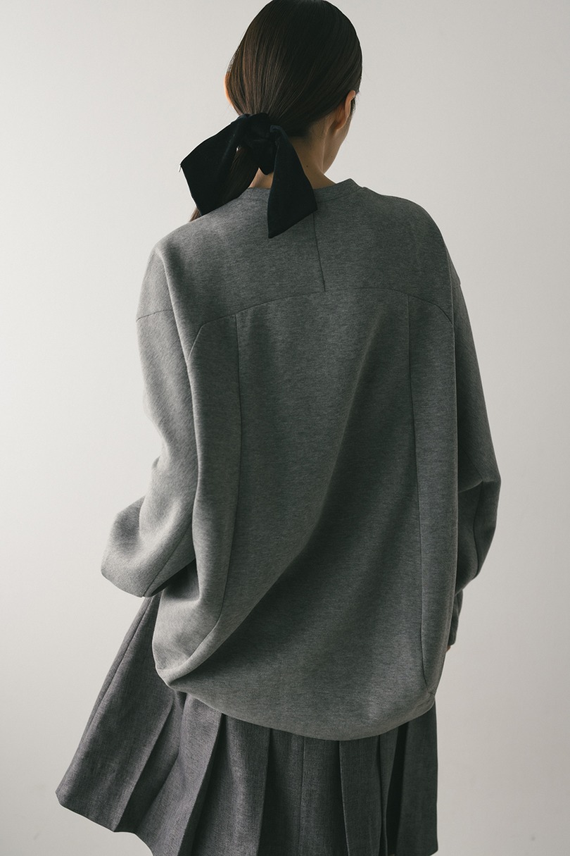 バックパネルポンチスウェットトップ 詳細画像 GRY 11