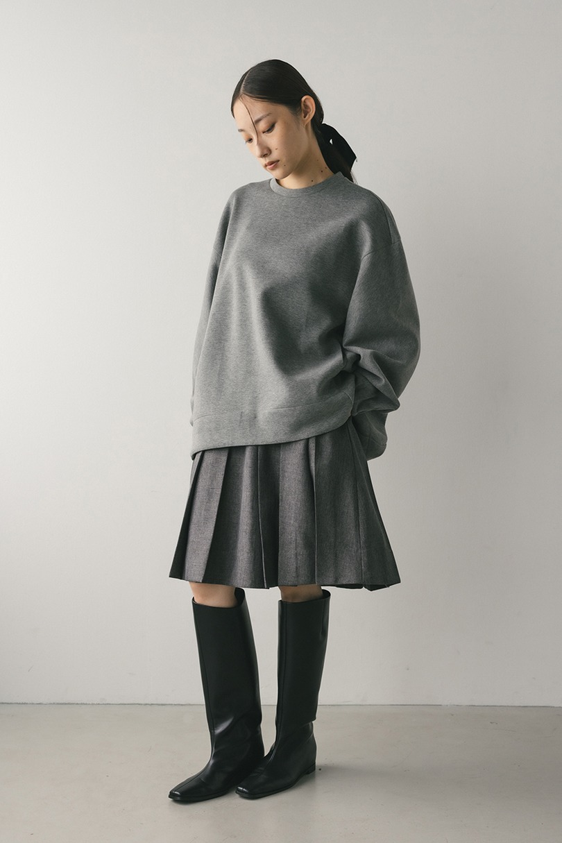 バックパネルポンチスウェットトップ 詳細画像 GRY 2