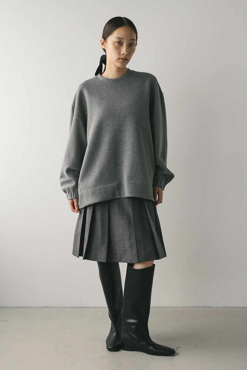 バックパネルポンチスウェットトップ 詳細画像 GRY 3