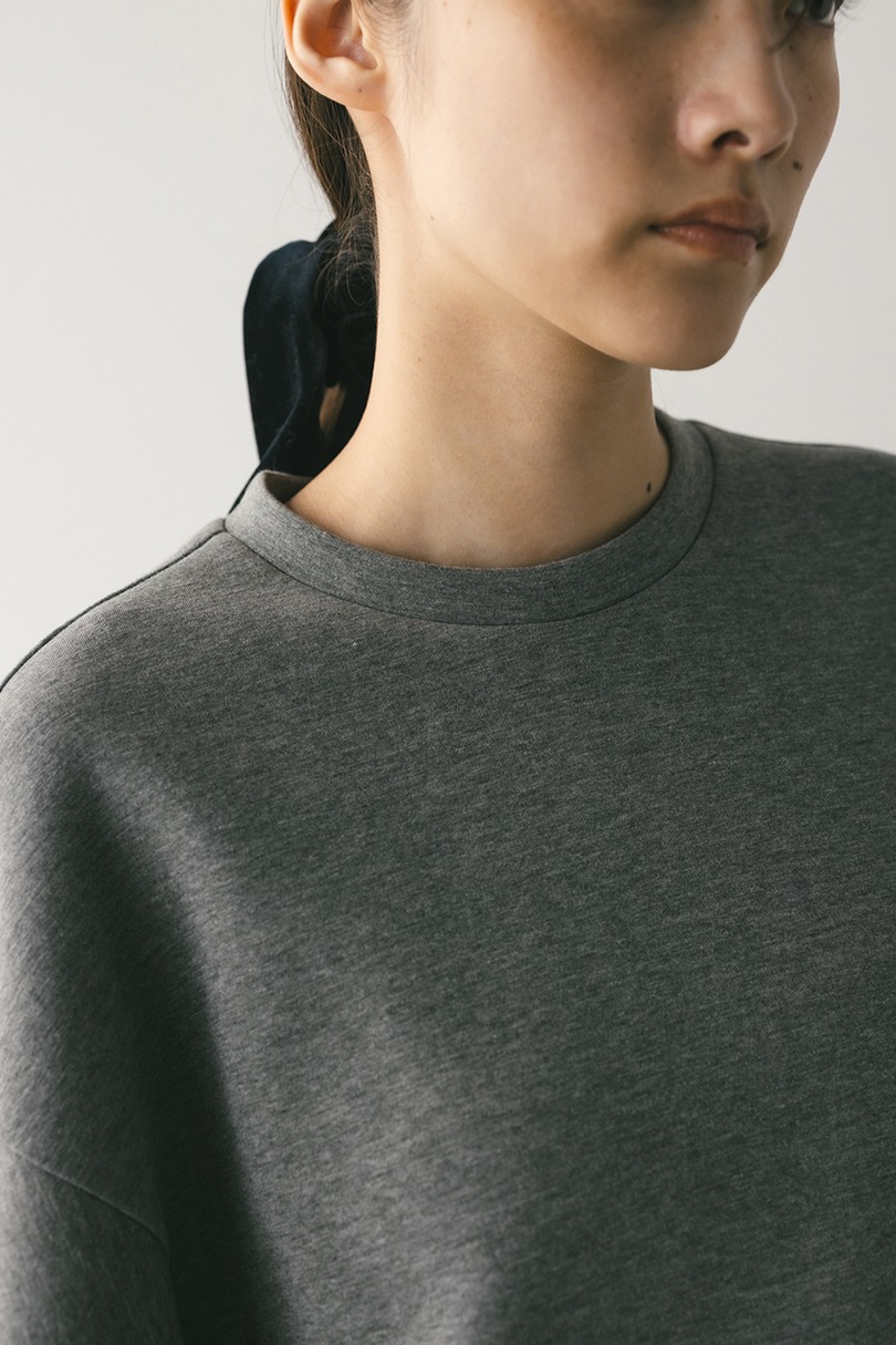 バックパネルポンチスウェットトップ 詳細画像 GRY 6