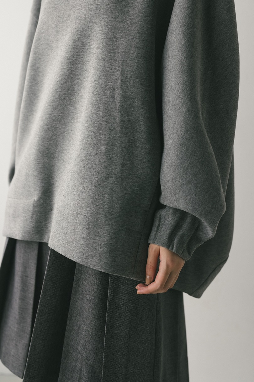 バックパネルポンチスウェットトップ 詳細画像 GRY 8