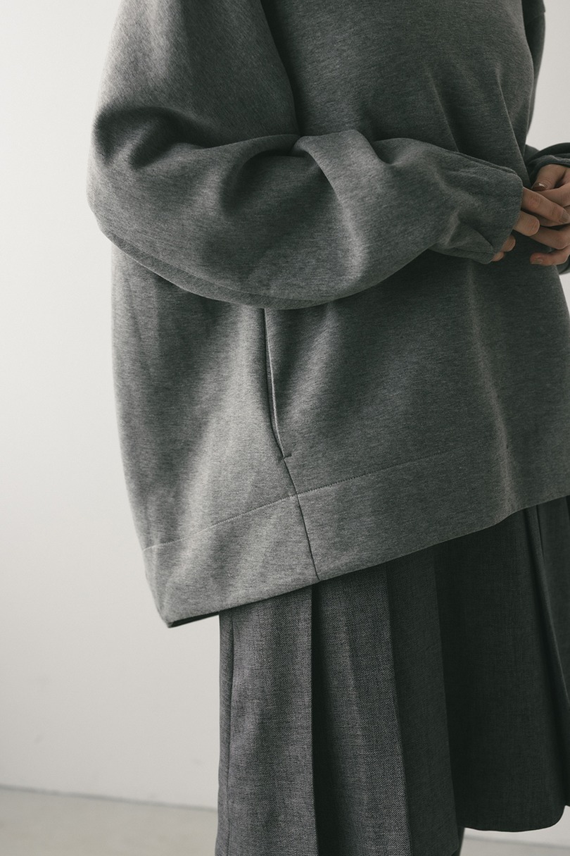 バックパネルポンチスウェットトップ 詳細画像 GRY 9