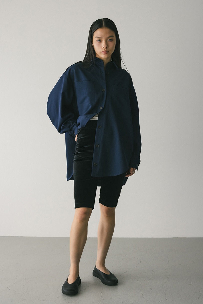 ベロアバイカーパンツ 詳細画像 BLK 2