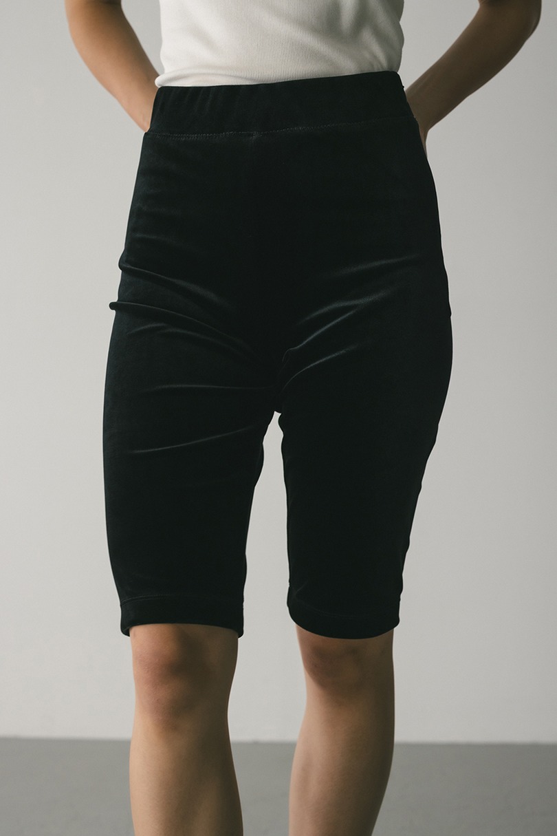 ベロアバイカーパンツ 詳細画像 BLK 5