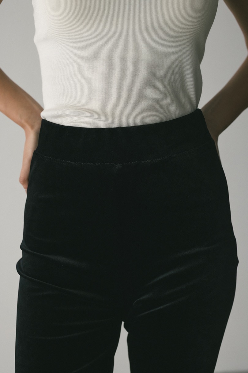 ベロアバイカーパンツ 詳細画像 BLK 7