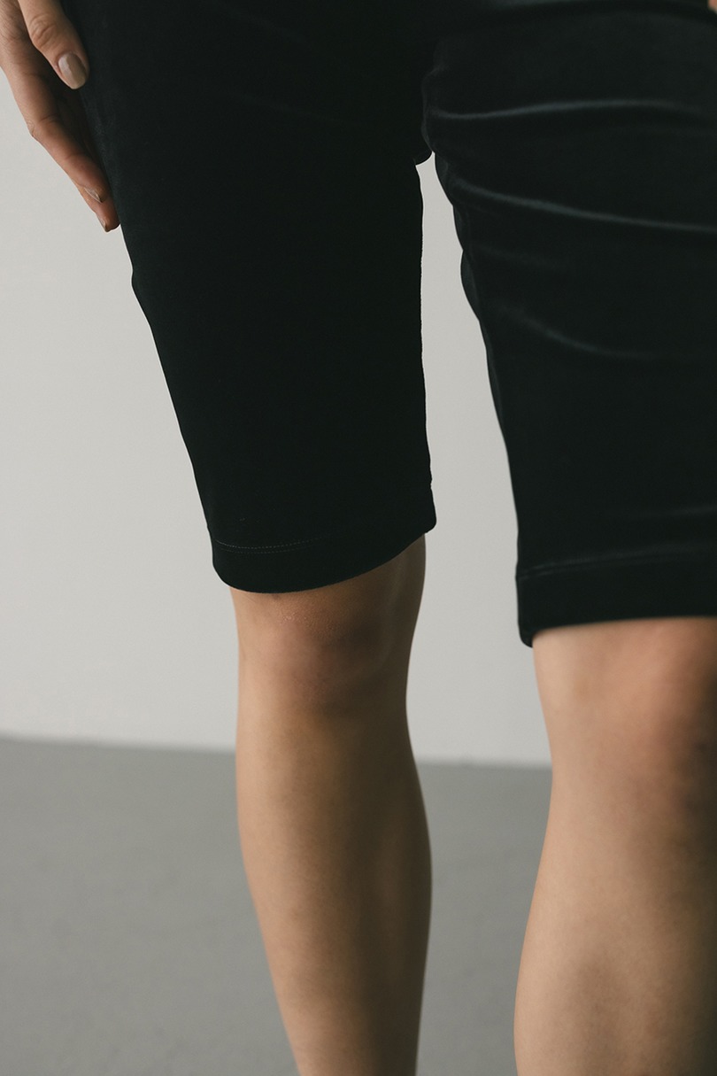 ベロアバイカーパンツ 詳細画像 BLK 8