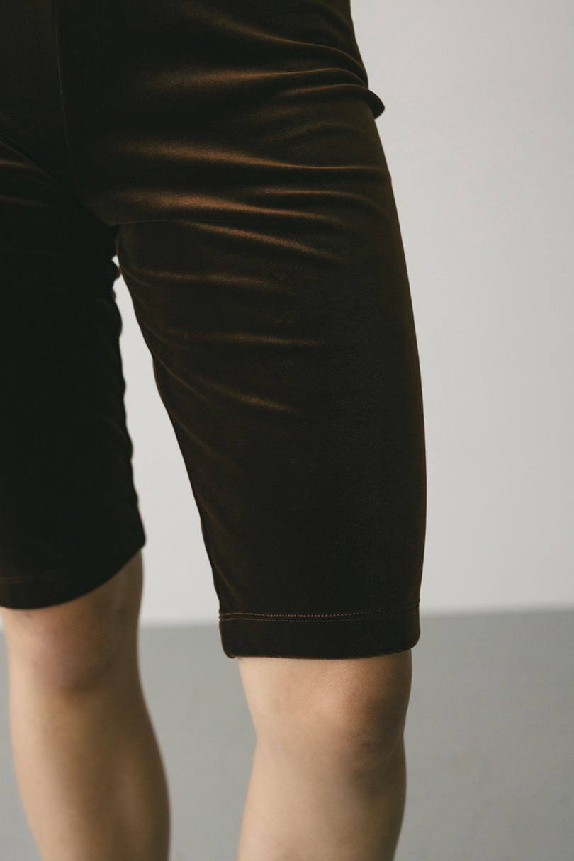 ベロアバイカーパンツ 詳細画像 BRN 6