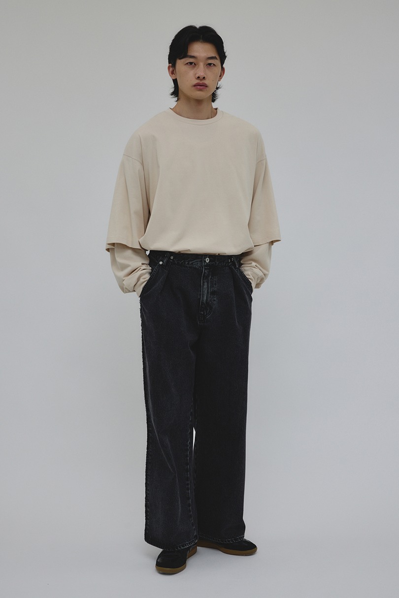 ワイドタックデニム