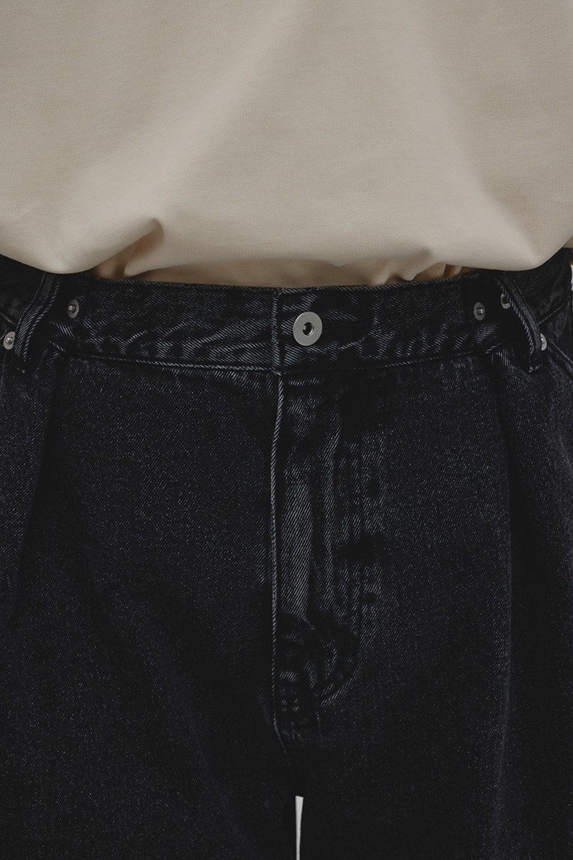 ワイドタックデニム 詳細画像 BLK 6