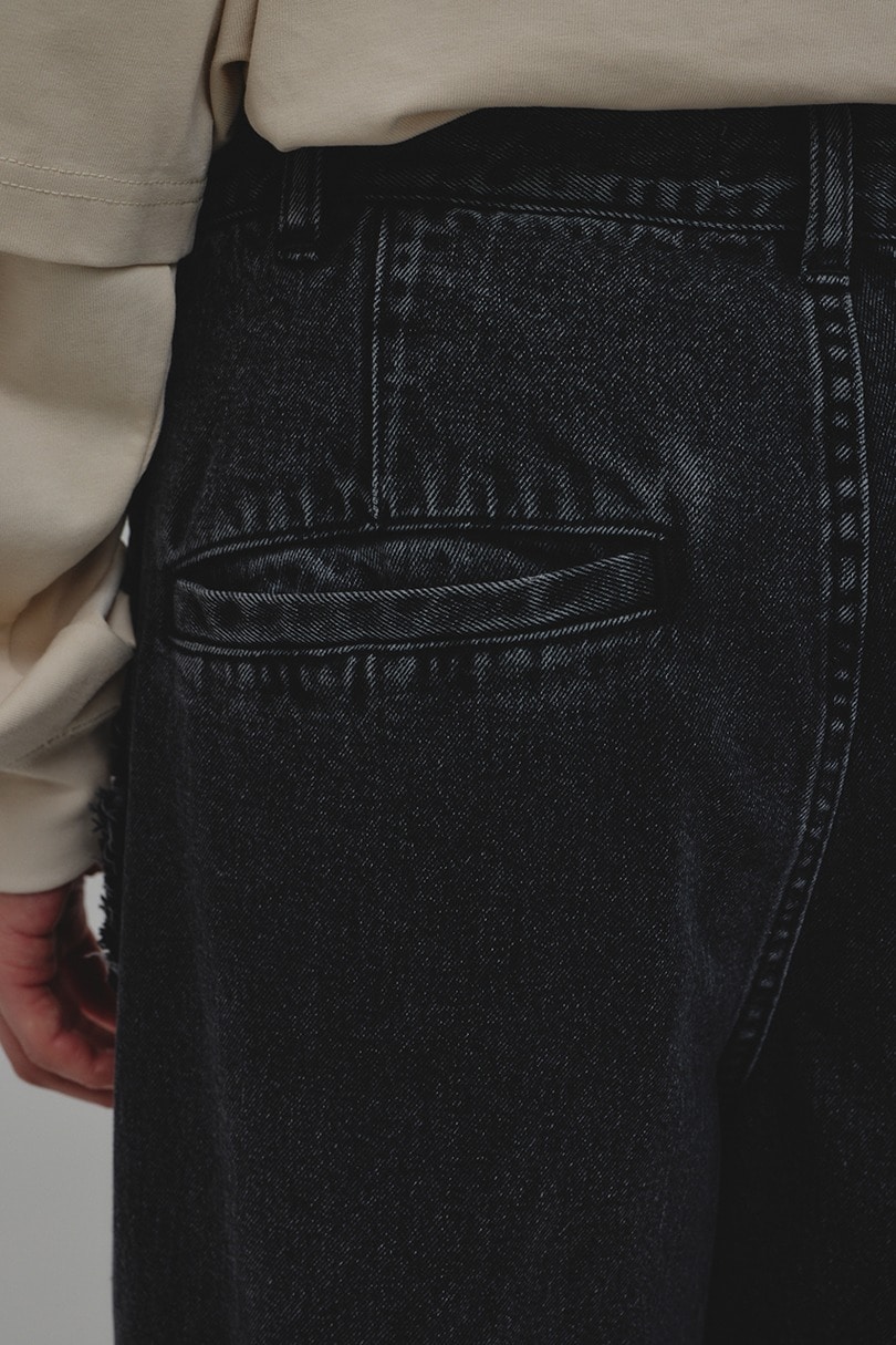 ワイドタックデニム 詳細画像 BLK 9