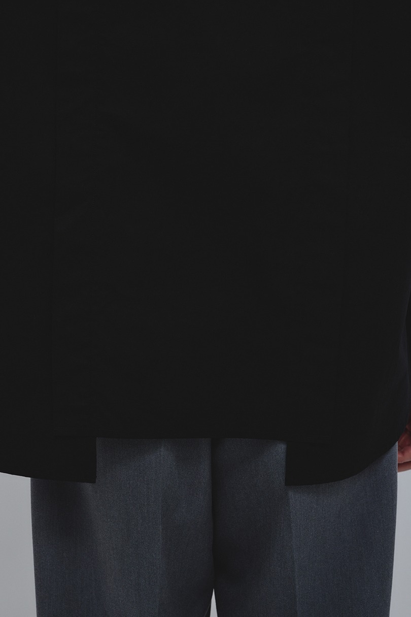 タックデザインノーカラーシャツ 詳細画像 BLK 11