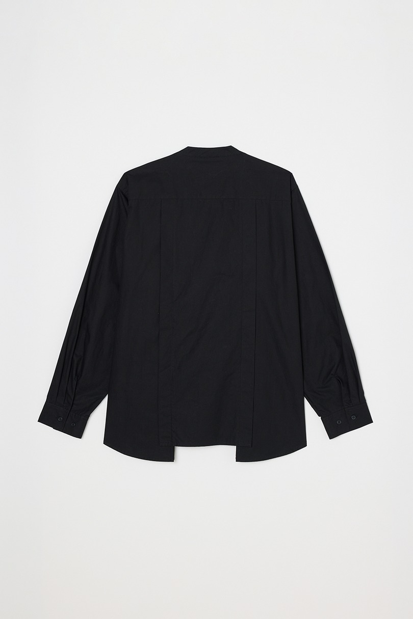 タックデザインノーカラーシャツ 詳細画像 BLK 13