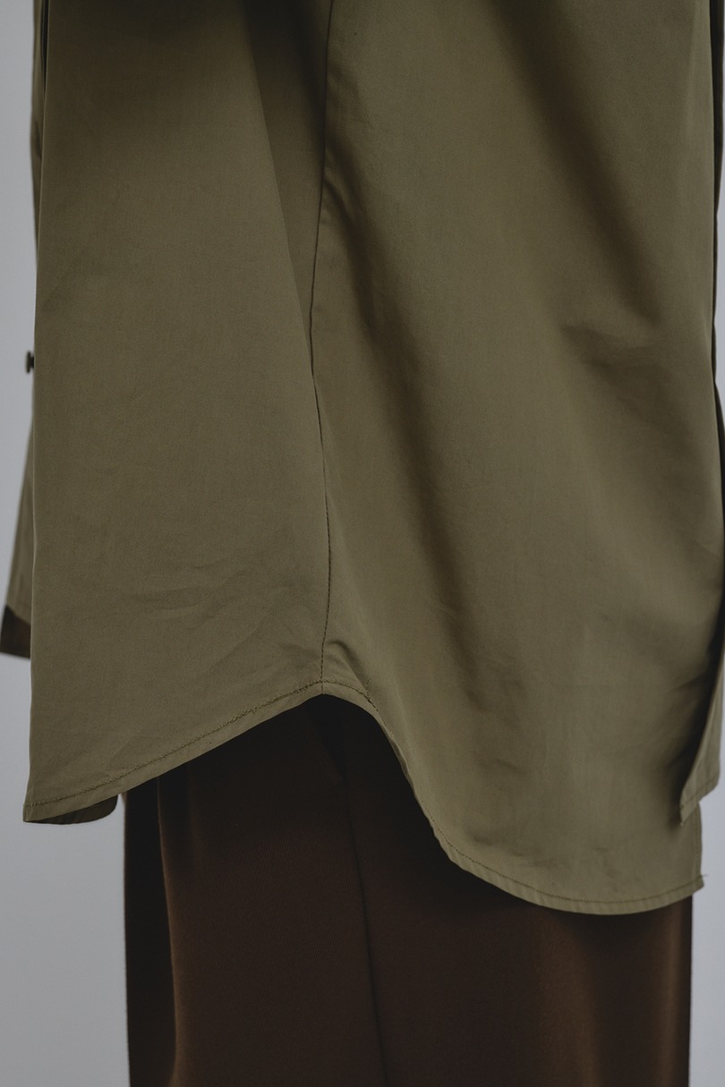 タックデザインノーカラーシャツ 詳細画像 L/KHA 13