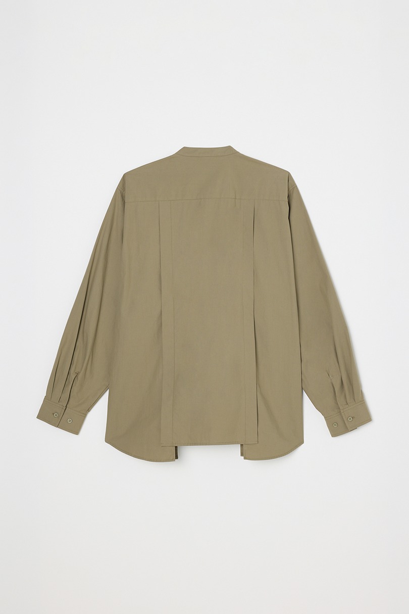 タックデザインノーカラーシャツ 詳細画像 L/KHA 17