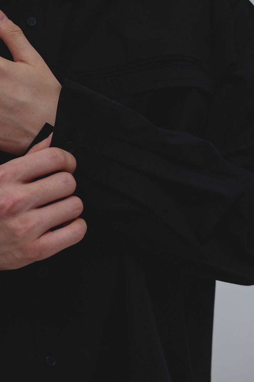 フラップポケットシャツ 詳細画像 BLK 10