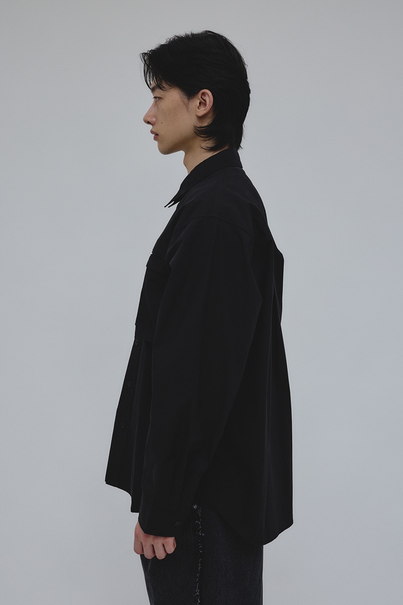フラップポケットシャツ 詳細画像 BLK 5
