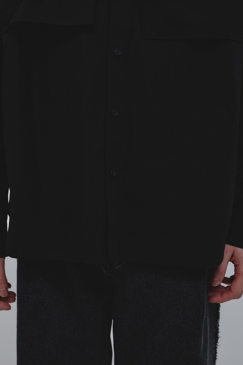 フラップポケットシャツ 詳細画像 BLK 9