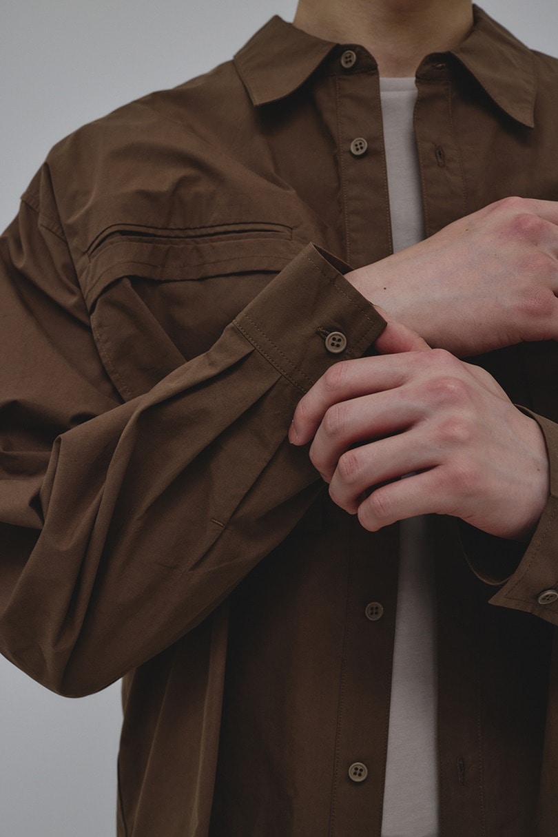 フラップポケットシャツ 詳細画像 BRN 11