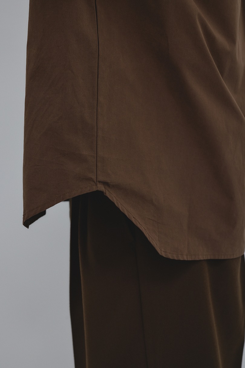 フラップポケットシャツ 詳細画像 BRN 12