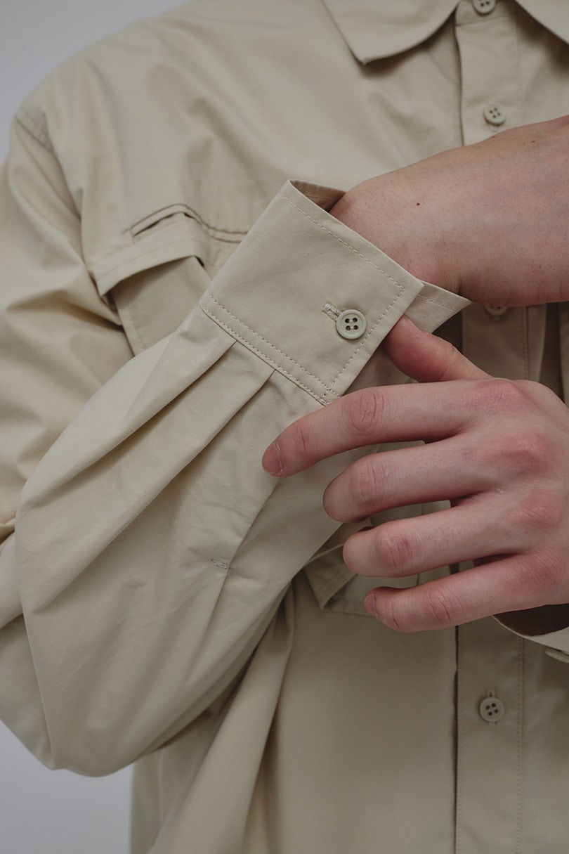 フラップポケットシャツ 詳細画像 L/BEG 11