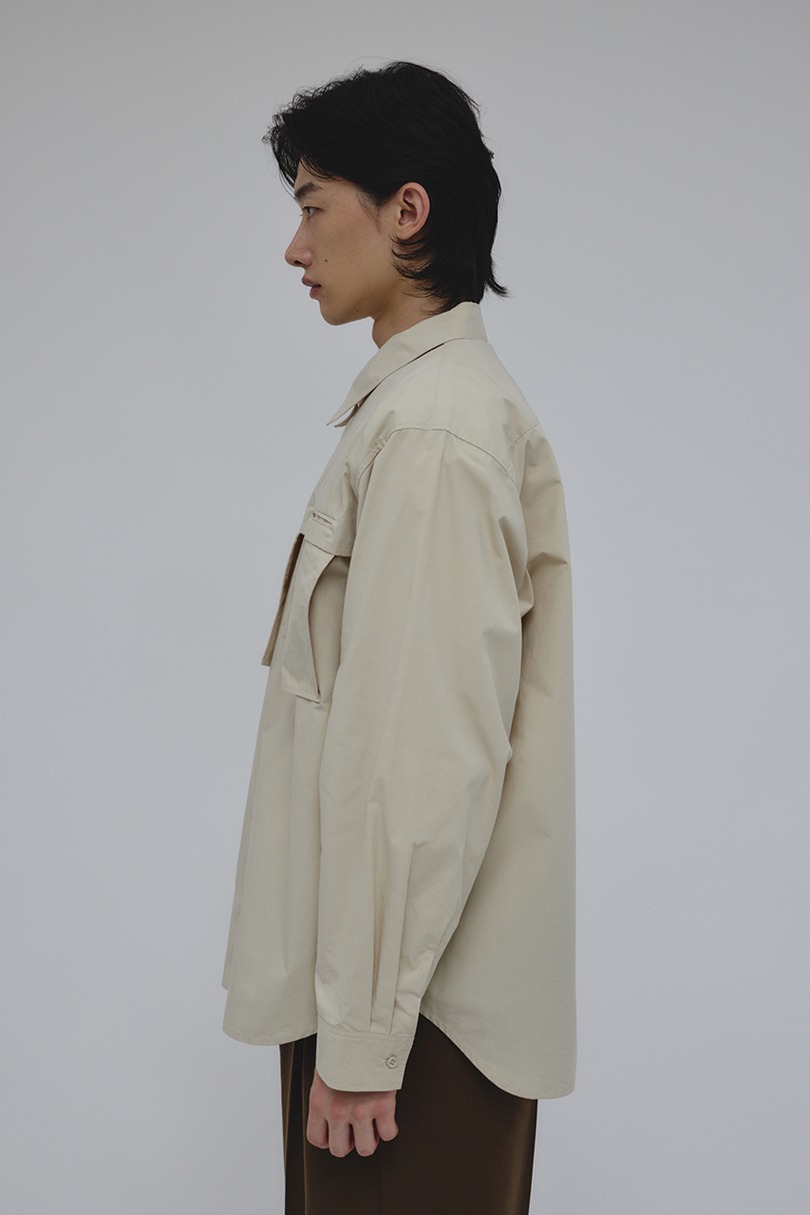 フラップポケットシャツ 詳細画像 L/BEG 5