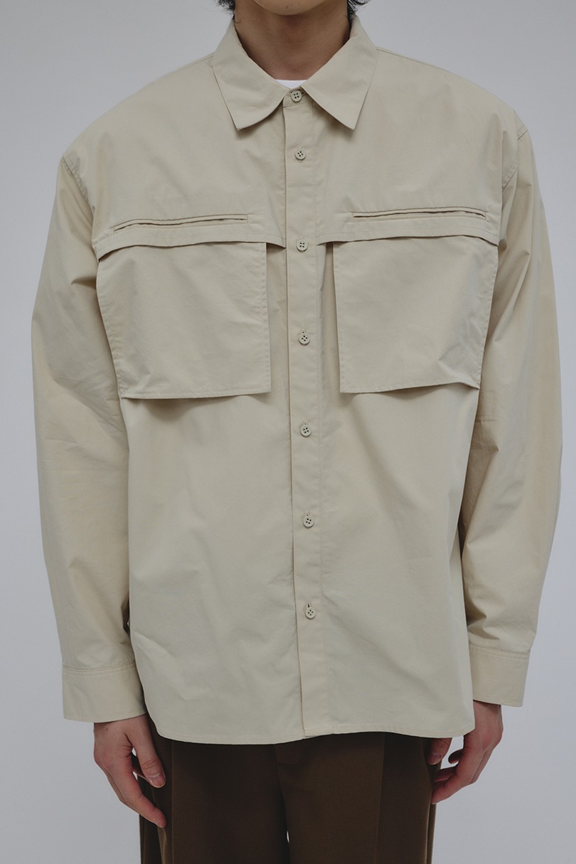 フラップポケットシャツ 詳細画像 L/BEG 7