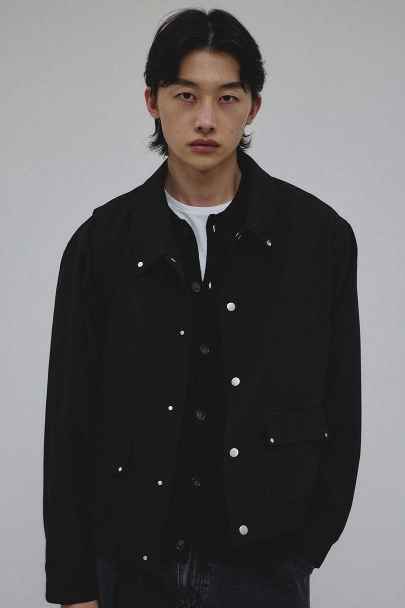 シャーリングヘムジャケット 詳細画像 BLK 3