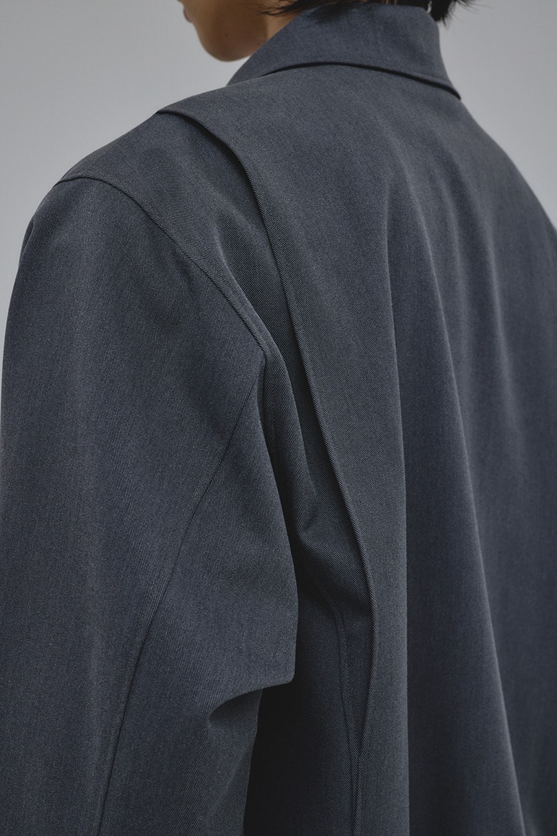 シャーリングヘムジャケット 詳細画像 GRY 18