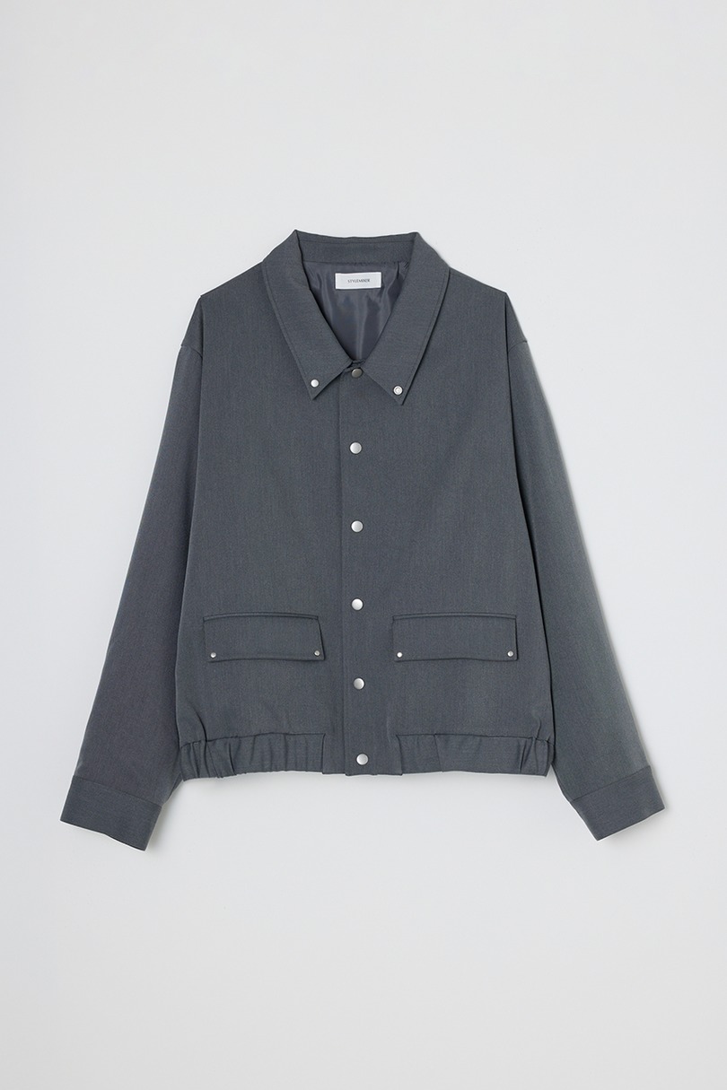 シャーリングヘムジャケット 詳細画像 GRY 19