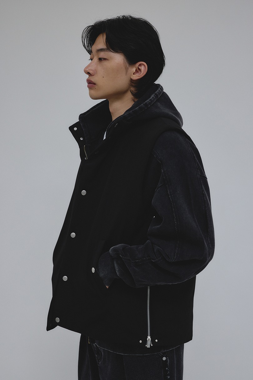 サイドジップパッファーベスト 詳細画像 BLK 8