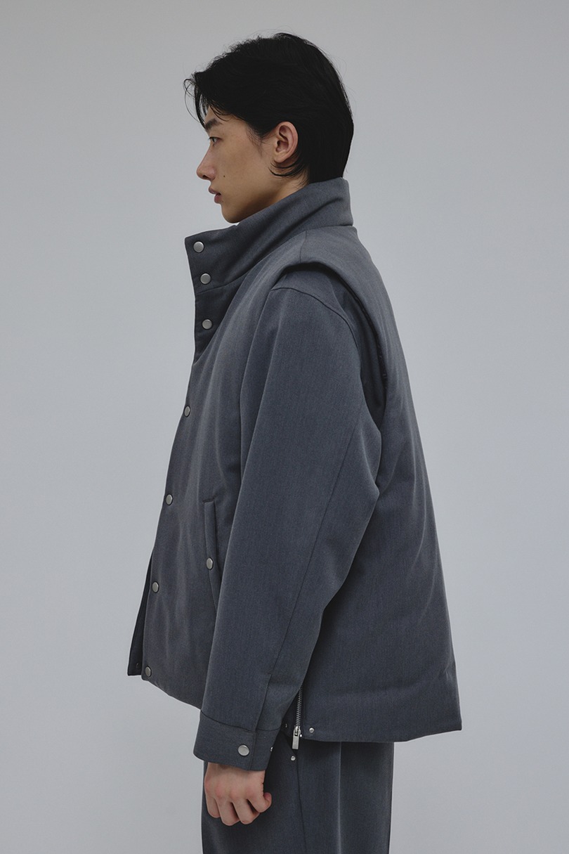 サイドジップパッファーベスト 詳細画像 GRY 10