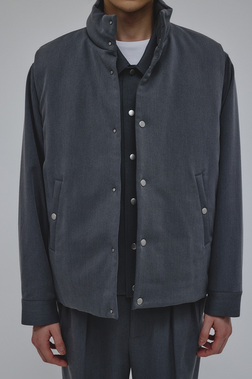 サイドジップパッファーベスト 詳細画像 GRY 12