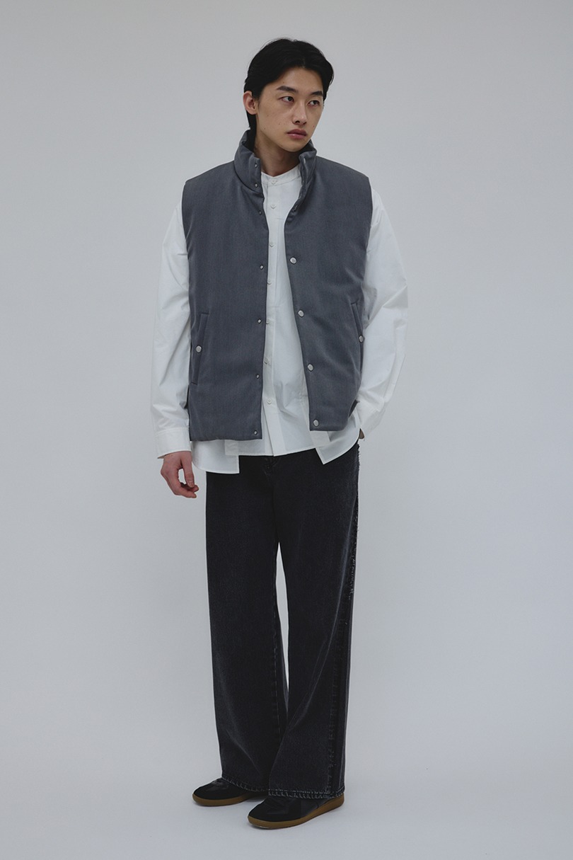 サイドジップパッファーベスト 詳細画像 GRY 4