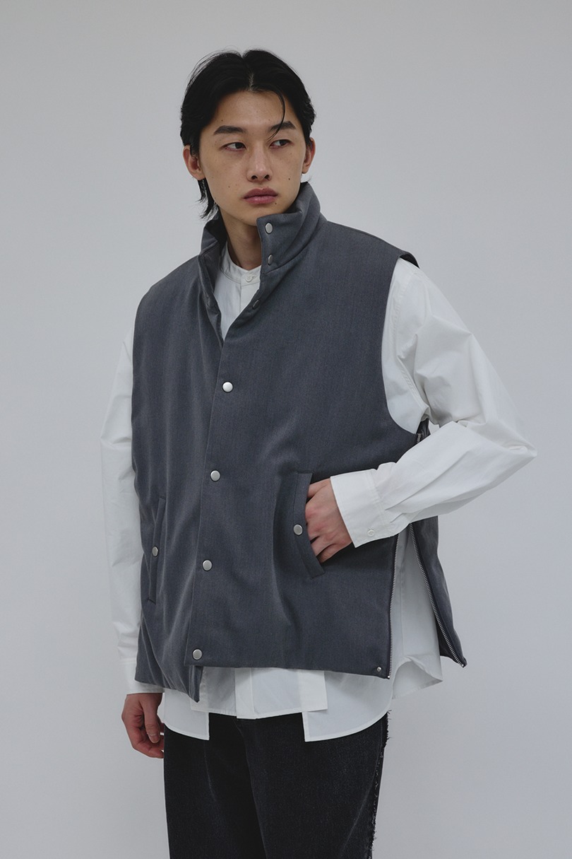 サイドジップパッファーベスト 詳細画像 GRY 5