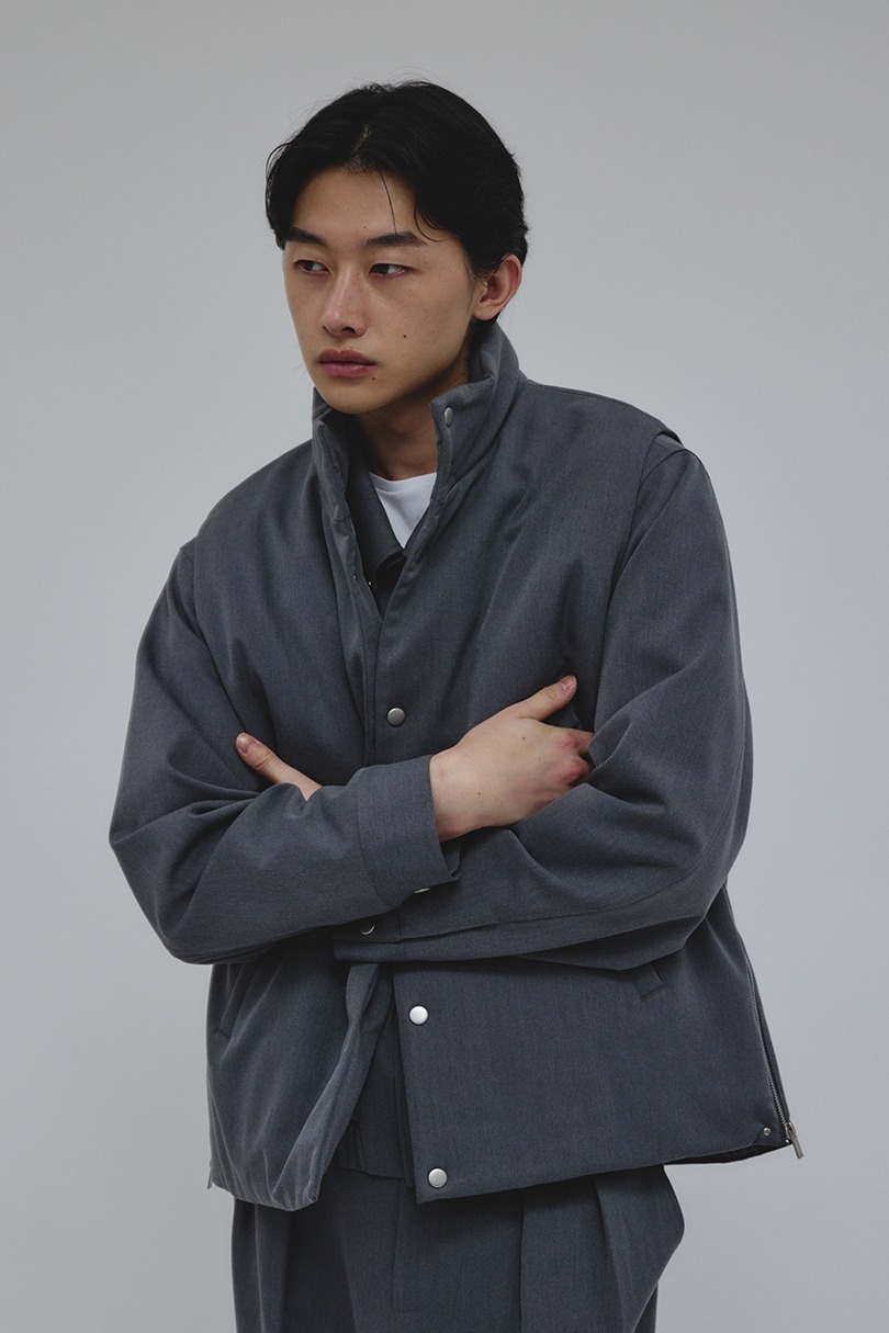 サイドジップパッファーベスト 詳細画像 GRY 6