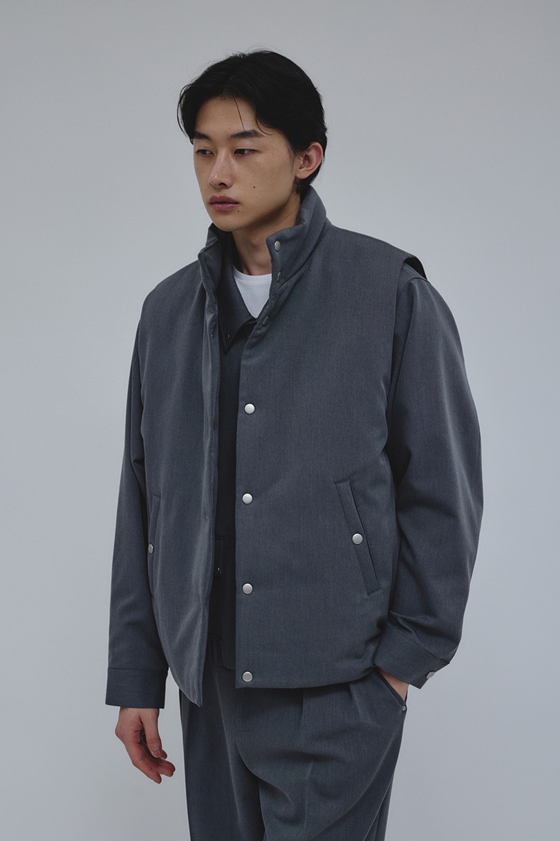 サイドジップパッファーベスト 詳細画像 GRY 7