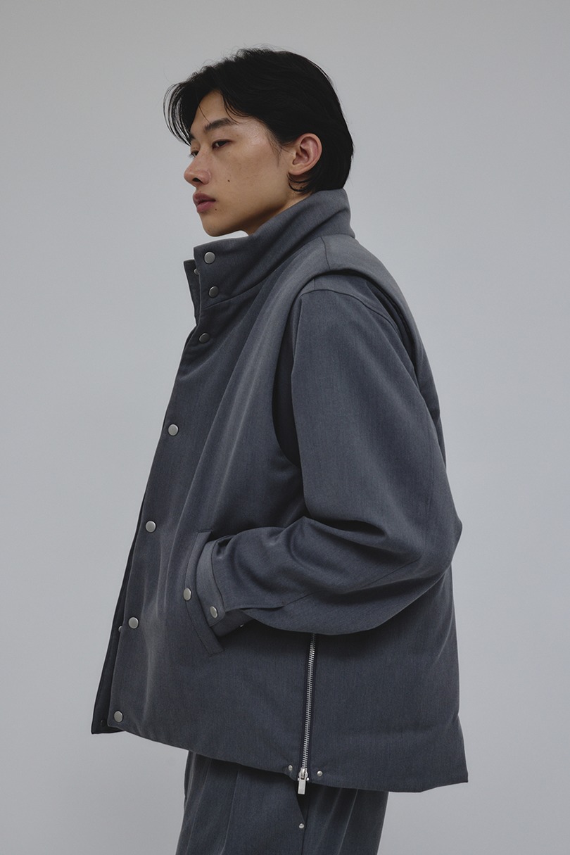 サイドジップパッファーベスト 詳細画像 GRY 9