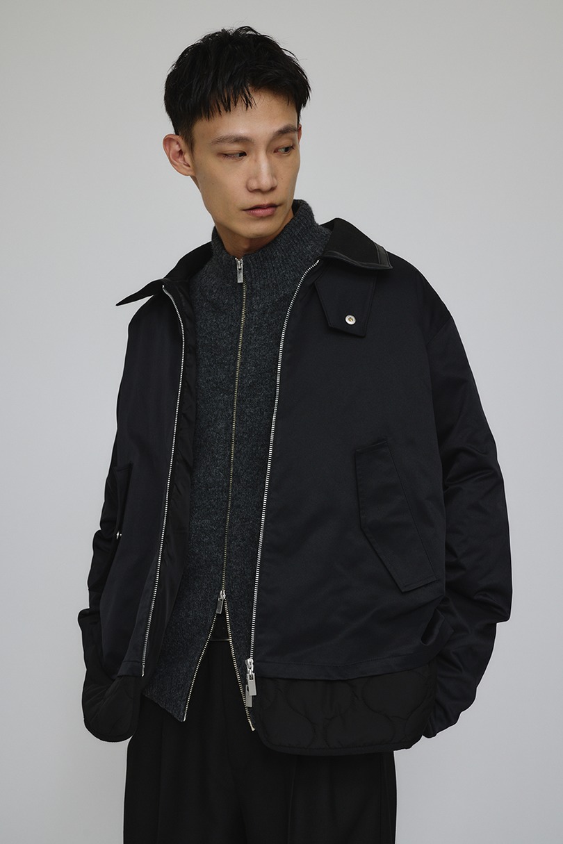 キルティングレイヤーフライトジャケット