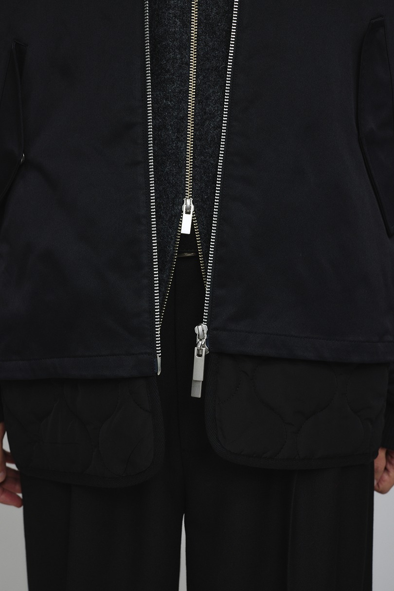 キルティングレイヤーフライトジャケット 詳細画像 BLK 14