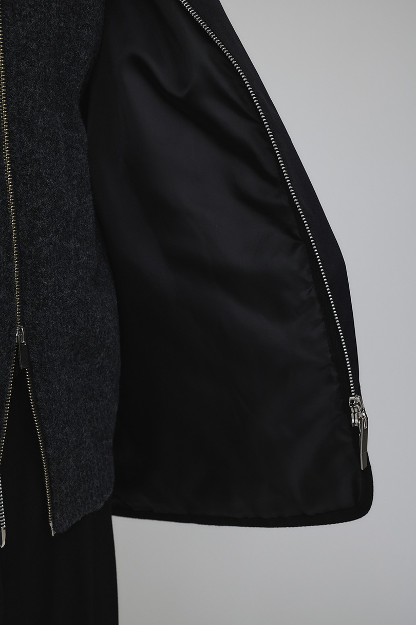 キルティングレイヤーフライトジャケット 詳細画像 BLK 15