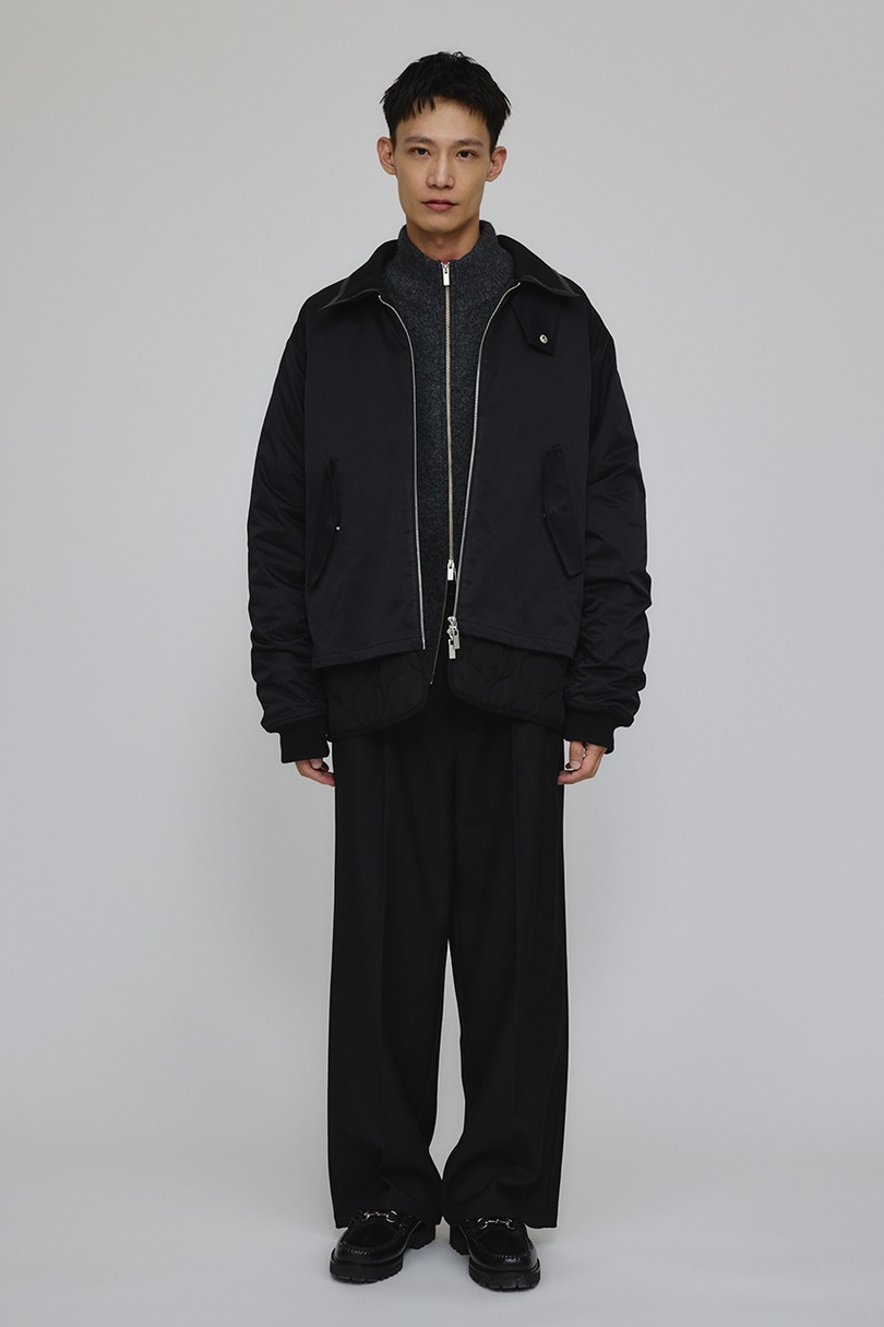 キルティングレイヤーフライトジャケット 詳細画像 BLK 2